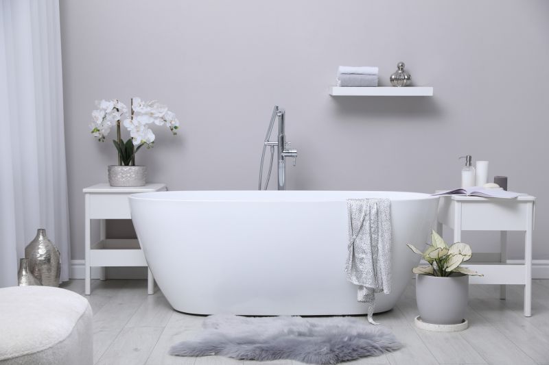 Freestanding Bathtub in a Contemporary Space